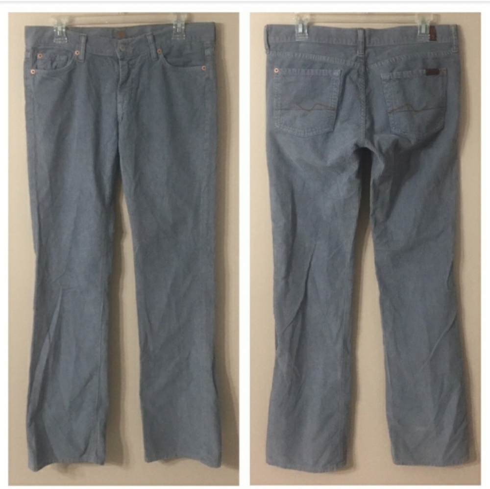 7FAM Grey Bootcut Corduroy Pants NWOT!